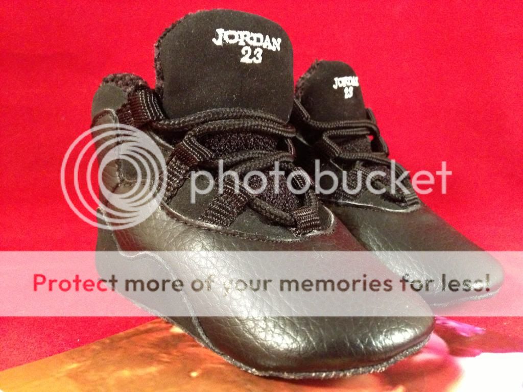 Nike Air Jordan X (10) Retro Infant Baby Boys Crib Shoes 2C Black