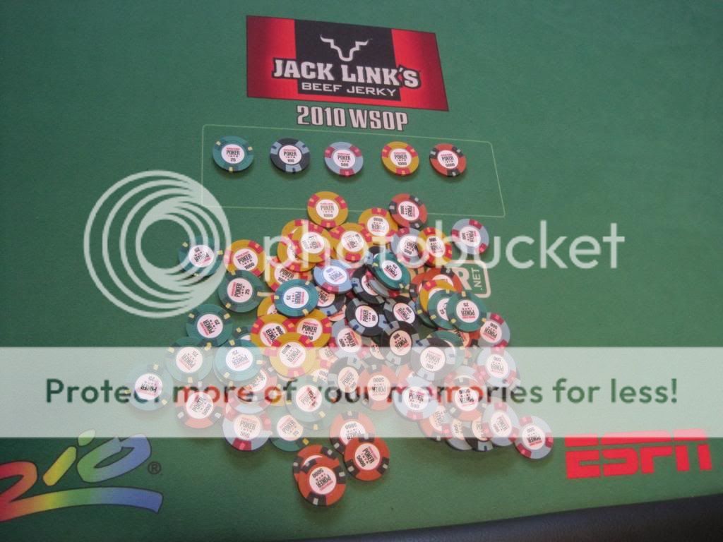 Home poker tournament chip distribution