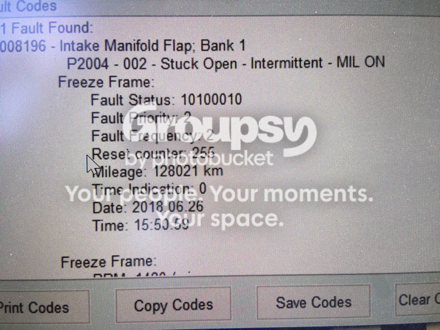 P02004 P2004 fault code. Intake flaps fail. - General Chat - Official Audi RS3 ...