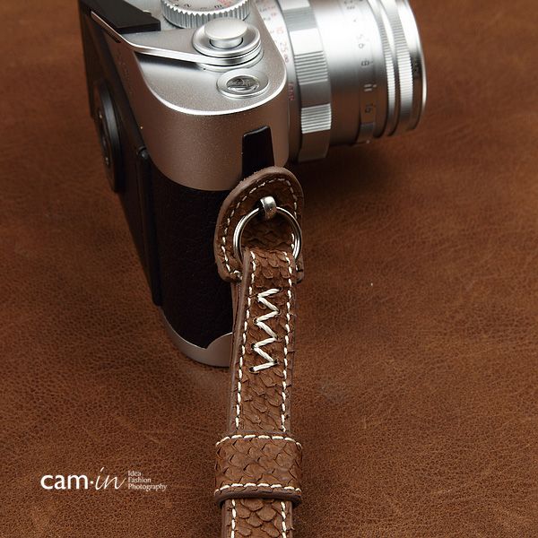 Cam-in deep sea fishskin Muñequera Para Fuji Micro sola Cámara Leica M 2094 Cam-in deep sea fishskin Muñequera Para Fuji Micro sola Cámara Leica M 2094
